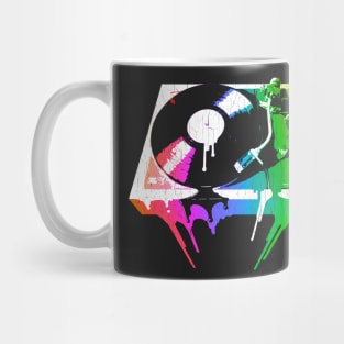 Melting Turntable (vintage distressed look) Mug